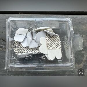 Command White Adhesive Hooks Set- almost a full set! Like new!
